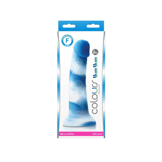 Yum Yum - Dildo realistic, albastru, 18 cm - detaliu 1