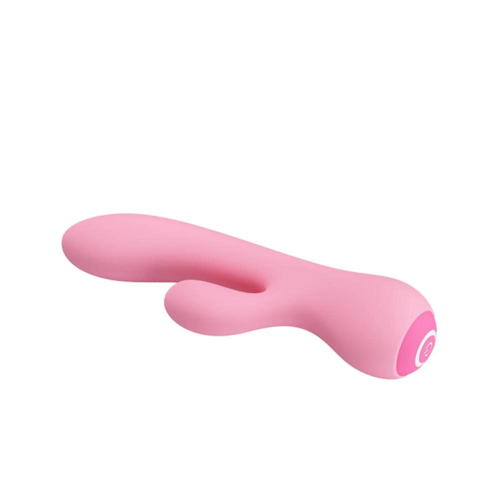 Zachary - Vibrator iepuraș, roz, 17.8 cm